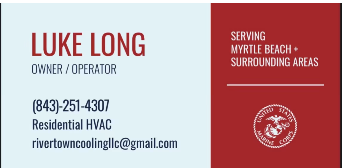 RiverTown Cooling business card